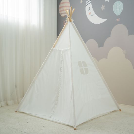 Picture of White hairball children's tent Indian Playhouse